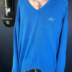 Distressed Blue Sweater
